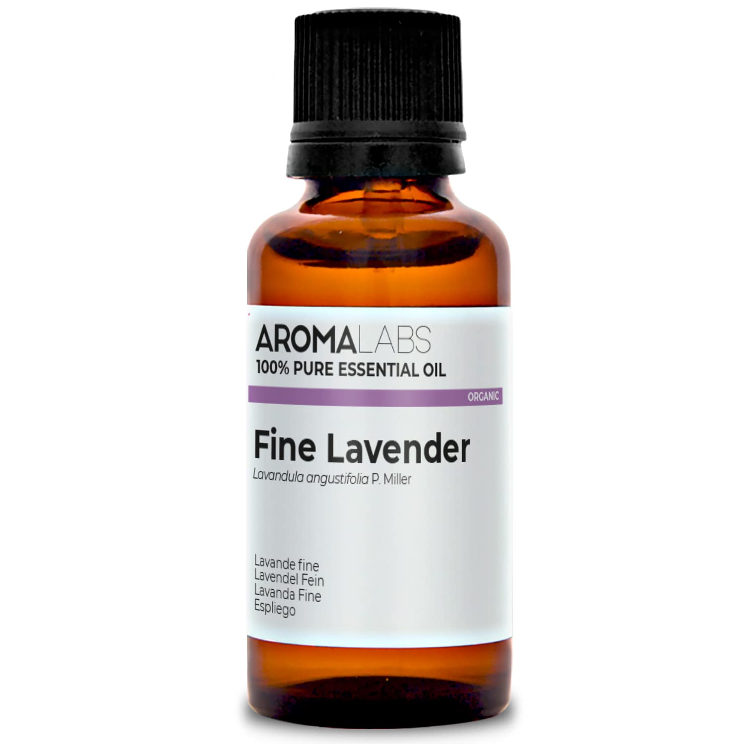 BIO - FINE Lavender Essential Oil - 30mL - 100% Pure, Natural, Chemotyped and AB Certified - AROMA LABS (French Brand)