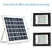 Solar Flood Lights Outdoor,JPLSK Remote Control Dual 112 LEDs 15W Solar Panel IP65 Waterproof Solar Powered Flood Light for Patio Garage Garden Driveway Yard Statute Community Sign