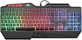 Rii RK202 Gaming Keyboard Rainbow Backlight Spill-Resistant UK Layout view 4