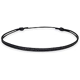 Luck Strings Thin Black Cord Bracelet for Men Women Teen Unisex Adult - Waterproof Nylon Surfer String Friendship Bracelets Summer Beach Accessories