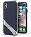 Encased iPhone X/iPhone Xs Belt Case Holster Clip Combo with Screen Protector, Slim Dual Layer Ultra Thin Grip Cover - Compatible with Apple iPhone X & iPhone Xs - Navy Blue