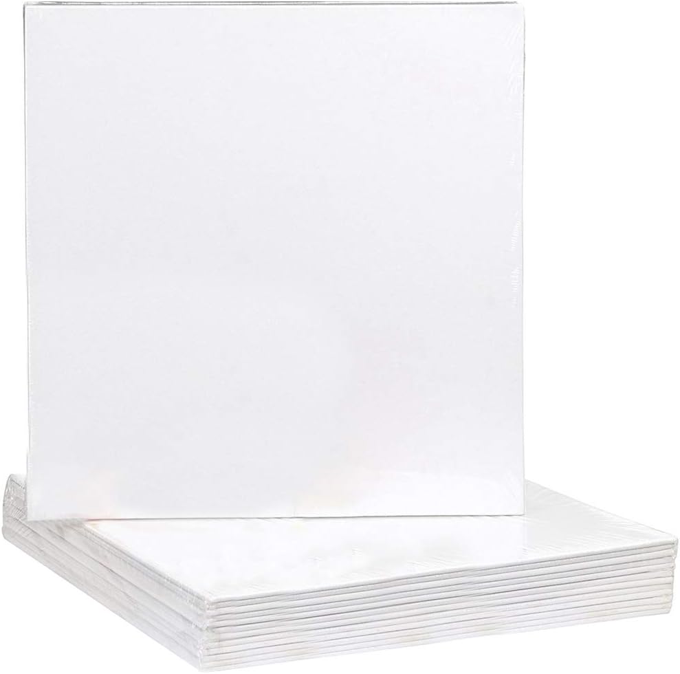 10PCS Canvas Panels Creative Blank Painting Panels Painting Canvas Pack for Kids