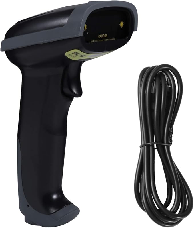 TEHAUX Barcode Scanner Wired Handheld Bar