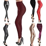 SEXY Womens Girls Leather Faux Leggings Pants