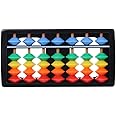 Misright Mini 7 Digits Rods Abacus Soroban Arithmetic with Colorful Beads Plastic Kid's Calculating Math Tool