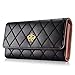 Women's wallet Elegant Clutch Crown Wallet Long Purse Leather Wallet