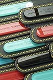 Original GERmanikure double-sided genuine crystal glass file in leather case with 