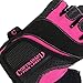 Contraband Pink Label 5137 Women's Padded Weight Lifting and Rowing Gloves w/Grip-Lock Padding (Pair) - Machine Washable Fingerless Workout Gloves Designed Specifically for Women (Pink, Small)