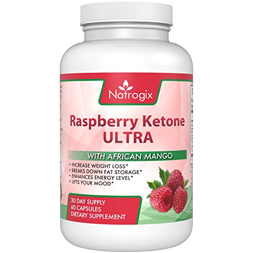ULTRA Raspberry Ketones & African Mango, Green Tea Formula, Antioxidants Blend for Weight Loss, Break Down Fat Storage, Rev Up Metabolism, Energy Booster, 60 Capsules.