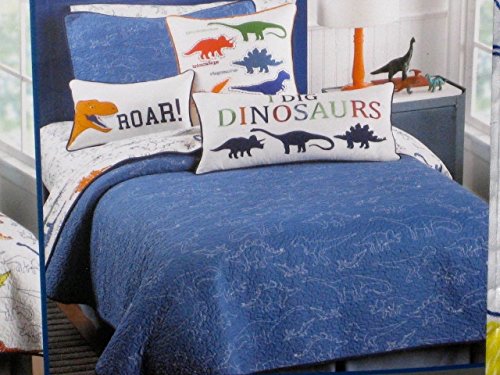 Max Studio Kids 2-Piece Reversible DINOSAURS TWIN Quilt ...