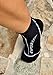 Vincere Unisex Sand Socks Neoprene Beach Scuba Snorkel Shoes (Black, Small)