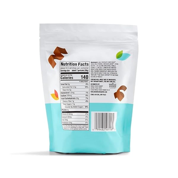365 BY WHOLE FOODS MARKET, MILK CHOCOLATE PRETZELS, 5 OUNCE