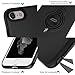 DESOF iPhone 8 Case/iPhone 7 Case with Ring Holder Kickstand Function, iPhone SE (2020) case, 360 Degrees Rotating Ring Holder Grip Case Ultra Slim Thin Hard Cover for iPhone SE/8/7(4.7inch) (Black)