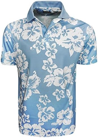Chase54 Golf- Hawaiian Print Polo