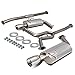 4 inches Dual Path Round Muffler Tip Catback Exhaust System Compatible with Maxima A34 V6 04-08