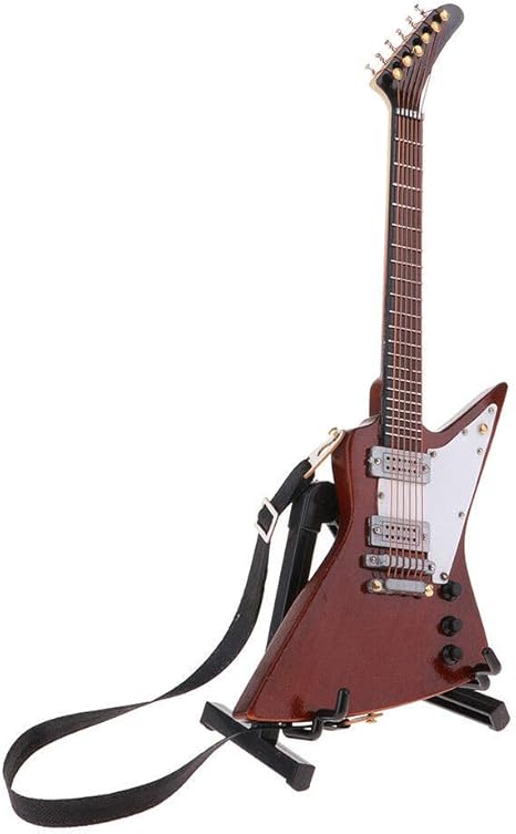 Amazon Co Jp Natfur 1 6 エレキアコースティックギターモデル ドールハウス用ミニチュアアーティスト提供 ホーム キッチン