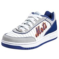 Reebok Men's MLB Clubhouse Uniform Sneaker,White/Royal (Mets),16 M