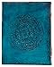 Wellbourne Genuine Leather Bound Journal - Handmade Vintage A5 Embossed Game of Thrones Dragon Sketchbook for Students Men & Women Writing Travel Diary Notebook- Turquoise (9x7 inches)