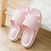 Finleoo Indoor Slipper Women and Men Bath Slipper Anti-Slip for Indoor Home House Sandal,Pink,40.41