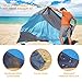 EAUOH Beach Blanket 6.8'x 6.5' Sand Proof Oversized Waterproof Family Beach Gear/Mat Foldable &Compact Machine Washable Quick Drying, Travel Pouch,6 Stakes&Loops and Carabiner