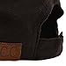 CC Beanie Everyday Faux Suede 6 Panel Solid Suede Baseball Adjustable Cap Hat Black