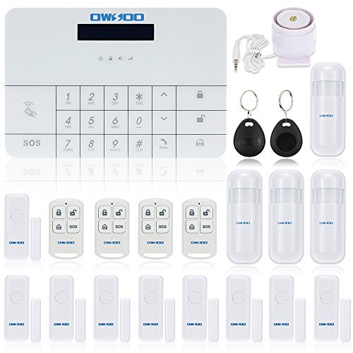 OWSOO Home Security Alarm System Wireless LCD GSM & SMS House Burglar Intruder Auto Dialer