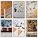 Ouddy 143 PCS Halloween Window Clings Decals Wall Decals, Halloween Party Decorations - Witch, Pumpkin, Cat, House, Spider, Bat Decals Haunted House Party Decorations