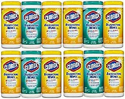 Clorox Disinfecting Wipes Value Pack, Fresh Scent and Citrus Blend DohRgN, 4Pack (225 Count)