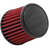 AEM 21-202DK Universal DryFlow Clamp-On Air Filter: Round Tapered; 2.75 in (70 mm) Flange ID; 5.25 in (133 mm) Height; 6 in (152 mm) Base; 5.125 in (130 mm) Top