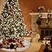 Awtlife Burlap Snowflake Christmas Tree Skirt 30