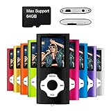 MYMAHDI Support TF Cards Slim 1.8" LCD Mp3 Mp4 Player Media/Music/Audio Player with Accessories Black