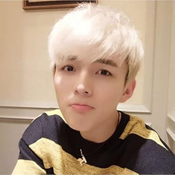 Amazon Com Hq Fashion Boy Off White Short Hair Wig Clothing