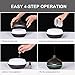 LEDGLE 300ml Aromatherapy Essential Oil Diffuser, Portable Imitation Ultrasonic Mist Humidifier with 7 Color LED Lights for Home Office Baby(Black)
