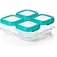 OXO Tot Baby Blocks Freezer Storage Containers Teal (4 Oz)