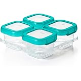 OXO Tot Baby Blocks Freezer Storage Containers Teal (4 Oz)
