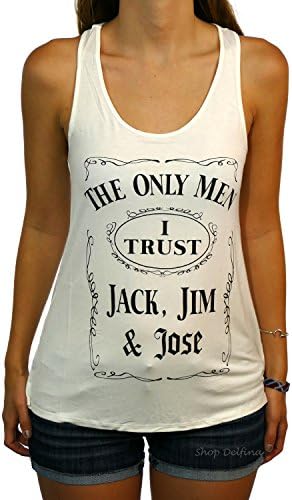 The Only Men I Trust Jack Jim and Jose Women’s Tank Top Medium
