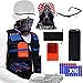 Tactical Vest Kit for Nerf Guns N-Strike Elite Series with Tactical Vest,Refill Darts,Mask,Two Clips,Protective Glasses for Kids