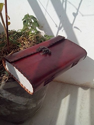 Qualityart handmade distressed leather journal lined pa…