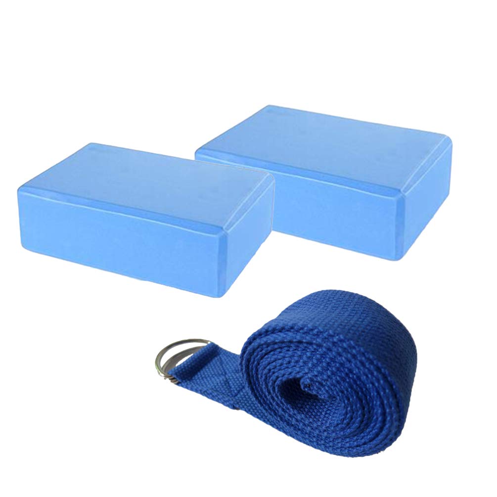 LIOOBO Yoga Blocks Set of 2,Pilates Equipment Yoga Blocks Yoga Yoga EVA and Bricks EVA to Support Deepen Poses, Improve Strength Aid Balance Flexibility
