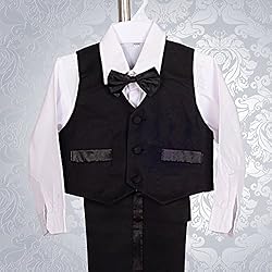 Dressy Daisy Baby Boy' 5 Pcs Set Formal Tuxedo