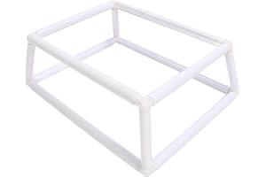 Embroidery Hoop Stand Double Layer Clip On Cross Stitch Stand Handheld Frame Rack for Quilting, Embroidery, Punch Needle, Sil