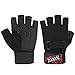 Trideer Workout Gloves, Full Palm Protection & Extra Grip, Gym Gloves for Weight Lifting, Training, Fitness, Exercise (Men & Women) (Black, M)