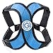 Gooby - X Harness, Small Dog Choke Free Step-in Harness with Synthetic Lambskin Soft Strap, Sky Blue, Medium