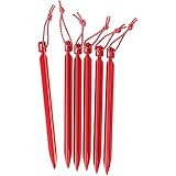 MSR Groundhog Tent Stake Kit, 6-Pack, Mini - 6-Inch