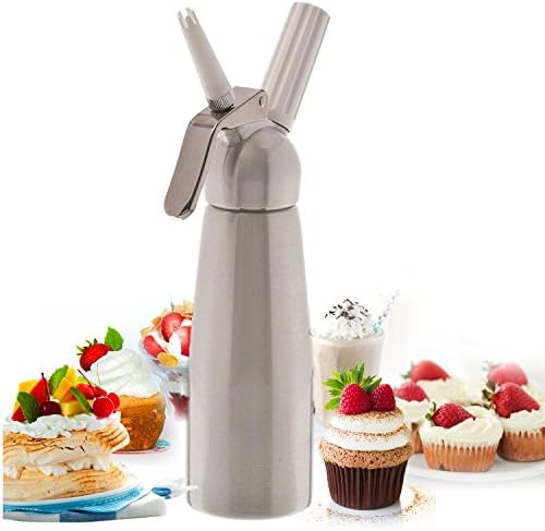 Bestwhip Whipped Cream Dispenser for Culinary and Professional Use, with Whip it, Ultra pure, Leland, Bestwhip, iSi Nitrous Oxide Whipped Cream Chargers (10 count)