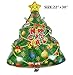 King&Pig 6pcs/Set Christams Foil Mylar Helium Aluminum Film Balloons for Party Brithday Festival Christmas Decorations （Santa Claus/Santa Claus Head/Snow/Christmas Tree/Reindeer/Snowman）