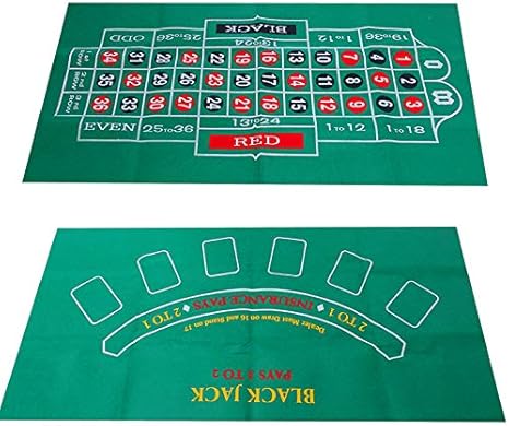 Amazon Geekdwarf カジノ トランプ ゲーム マット 1cm 60cm ルーレット ブラックジャック レイアウト フェルト ポーカー バカラ テキサスホールデム リバーシブル 1 60 カードゲーム トランプ おもちゃ