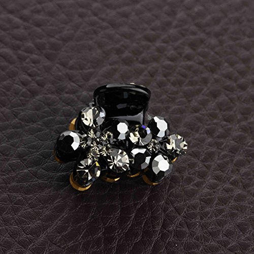usongs Hair accessories hair caught bangs headdress issuing sub-chuck top hair clip hair accessories and a half catch small card number Rhinestone gripper - Thumbnail 3