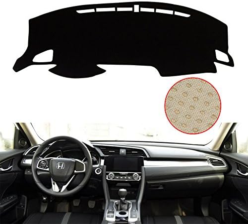 Texture Flanne Non-slip Dashboard Cover Custom Fit for Honda 10th CIVIC 2016 2017