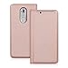 kwmobile Practical and chic FLIP COVER protective shell for ZTE Axon 7 Mini in rose gold